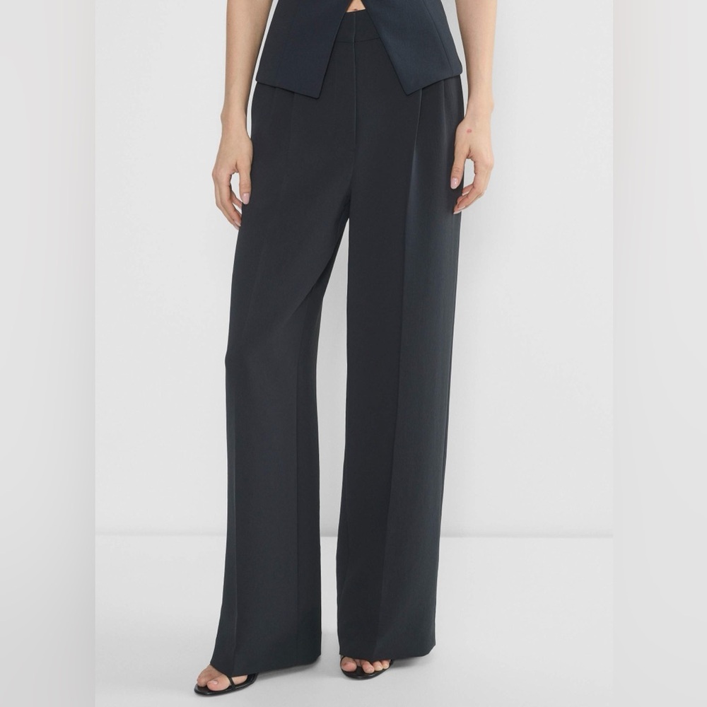 Aritzia Wilfred Black Women's Tailored Trousers - Effortless Pant